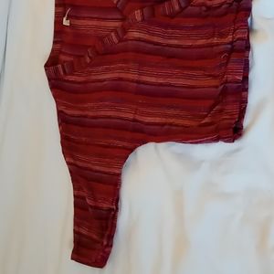GIRL KRAZY WRAP TOP, CROP, SIZE MEDIUM, DRAW STRING BOTTOM